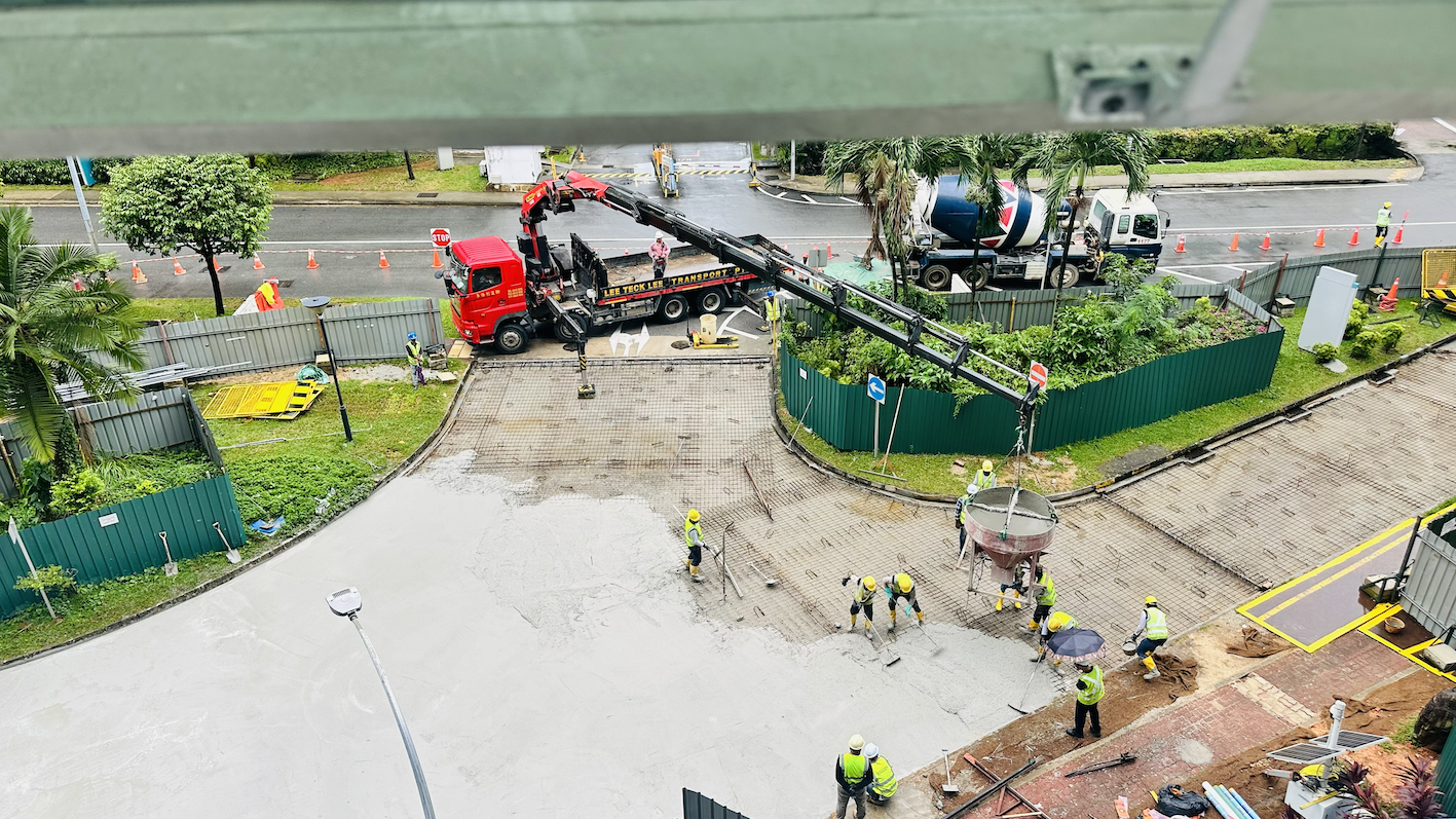 Cast-In-Situ ECC Pavement JTC Singapore